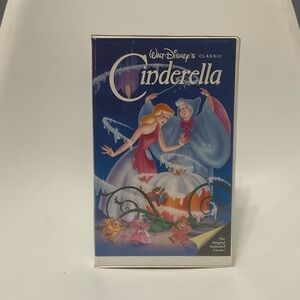 Disney Cinderella VHS - Blue and White